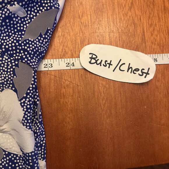 Vintage Evanna Blue white loral Skirt & Jacket Set 80s matching skirt set - Picture 7 of 11